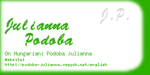 julianna podoba business card